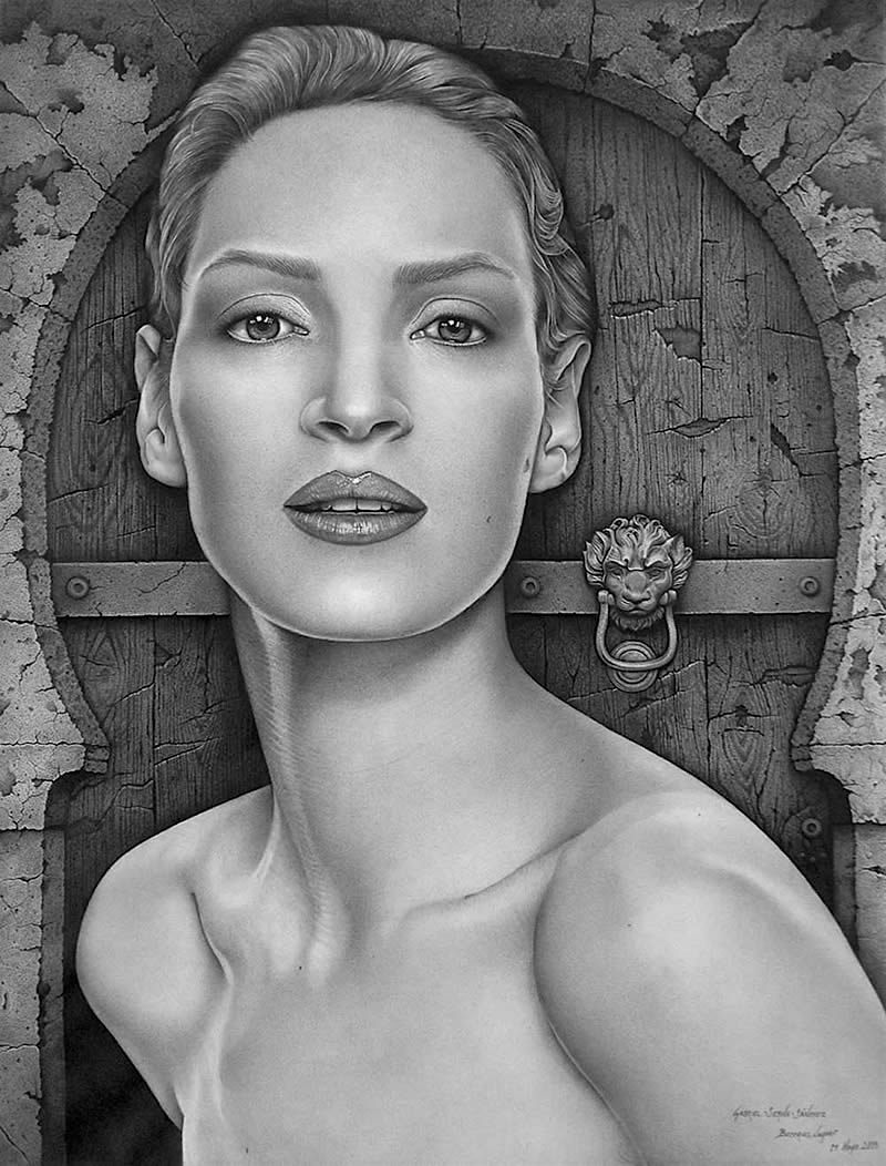 Uma - Dibujo a Lápiz